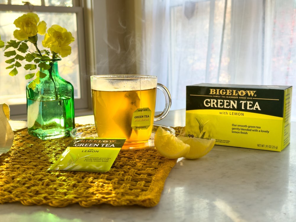 slide 6 of 6, Bigelow Green Tea, with Lemon, Tea Bags, 20 ct