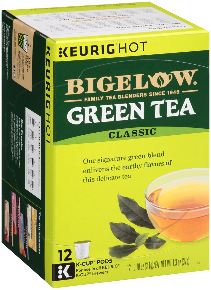 slide 2 of 7, Bigelow K-Cup Pods Classic Green Tea - 12 ct, 12 ct