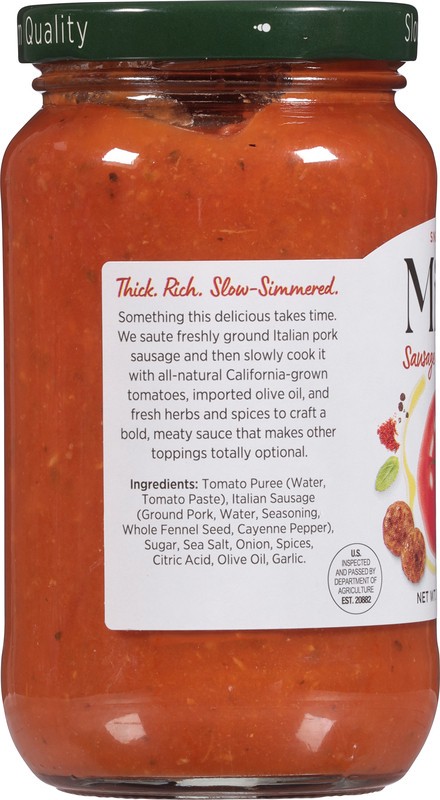 slide 2 of 5, Mid's Sausage Pizza Sauce 14 oz, 14 oz