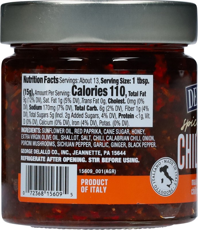 slide 5 of 5, DeLallo Spicy & Sweet Chili Crisp 7 oz, 7 oz