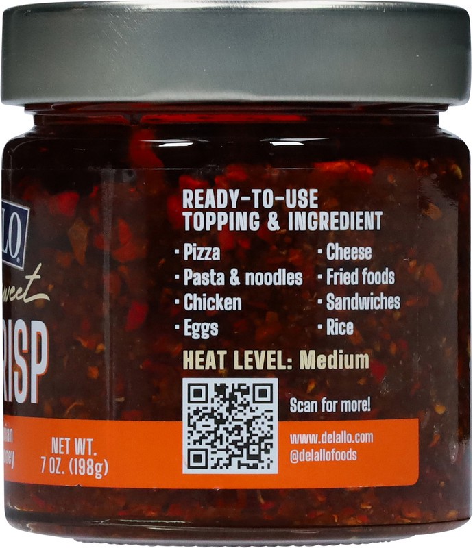 slide 2 of 5, DeLallo Spicy & Sweet Chili Crisp 7 oz, 7 oz