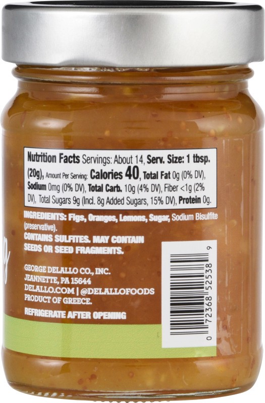 slide 4 of 5, DeLallo Spread, Citrus Fig, 10 oz