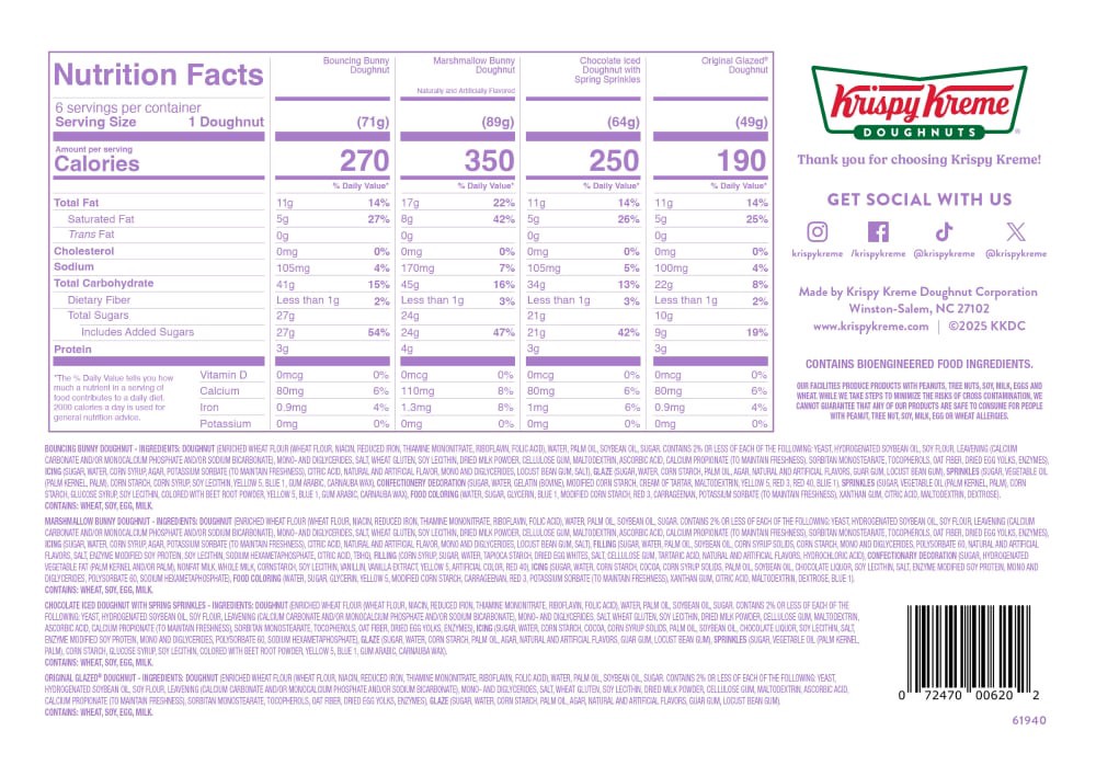 slide 4 of 4, Krispy Kreme Doughnuts, 1 ct