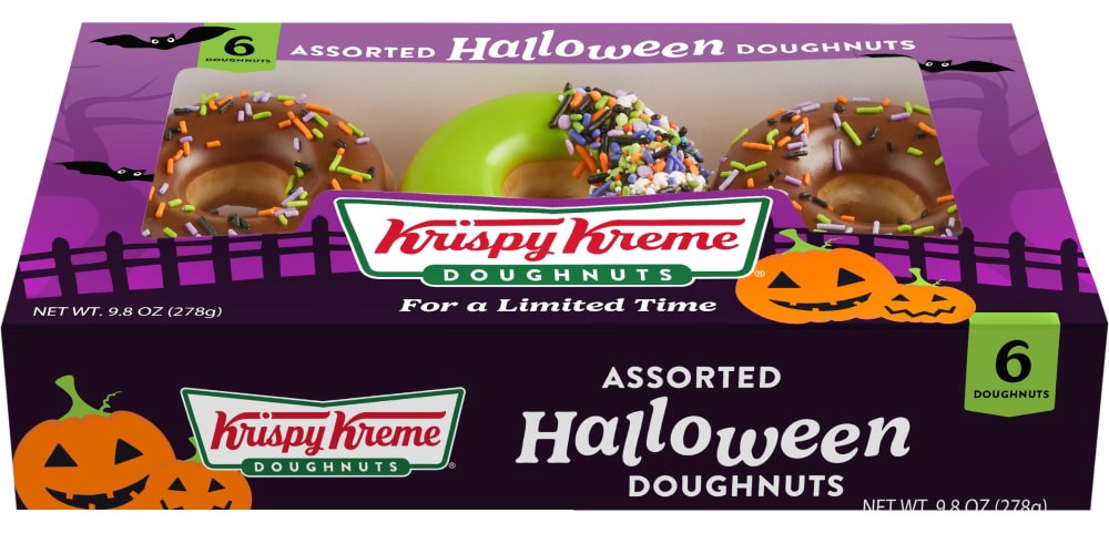 slide 4 of 6, Krispy Kreme Halloween 6 Count - 9.8 Oz, 9.8 oz