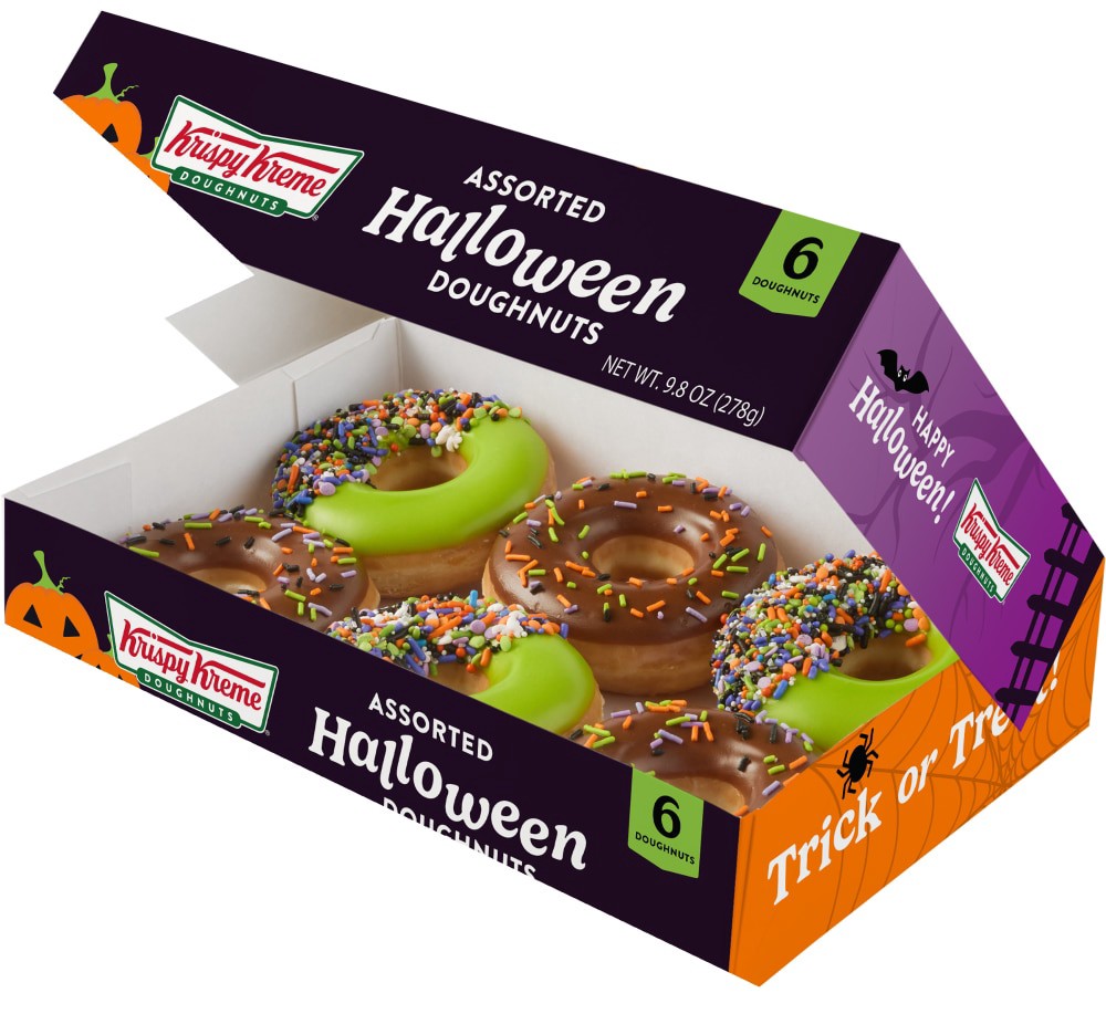 slide 2 of 6, Krispy Kreme Halloween 6 Count - 9.8 Oz, 9.8 oz
