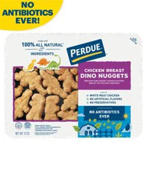 Perdue Refrigerated Fully Cooked Breaded Dino Shaped Chicken Breast Nuggets