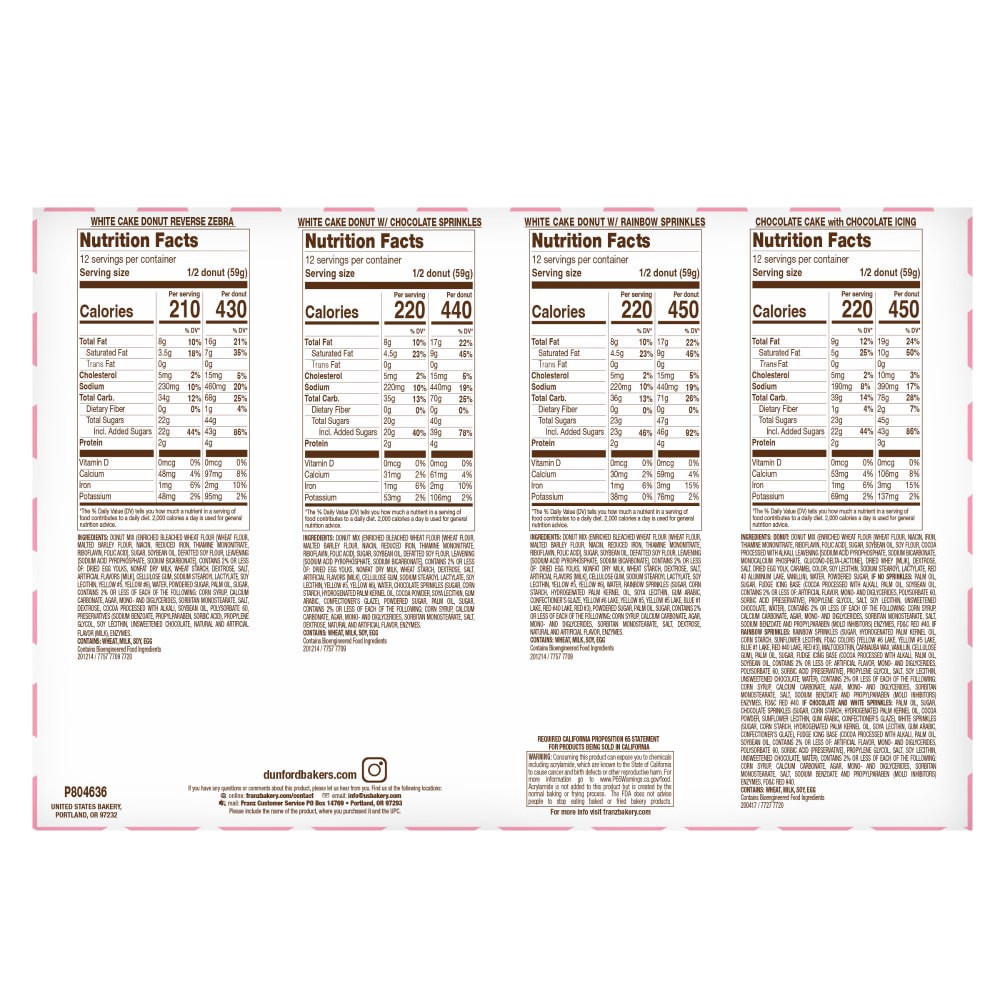 slide 3 of 3, Dunford Chocolate Cake Chocolate Iced Donut, 6 ct; 24 oz