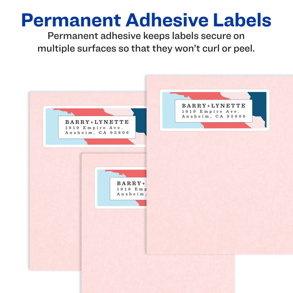 slide 5 of 6, Avery Trueblock Permanent Shipping Labels, 40 ct