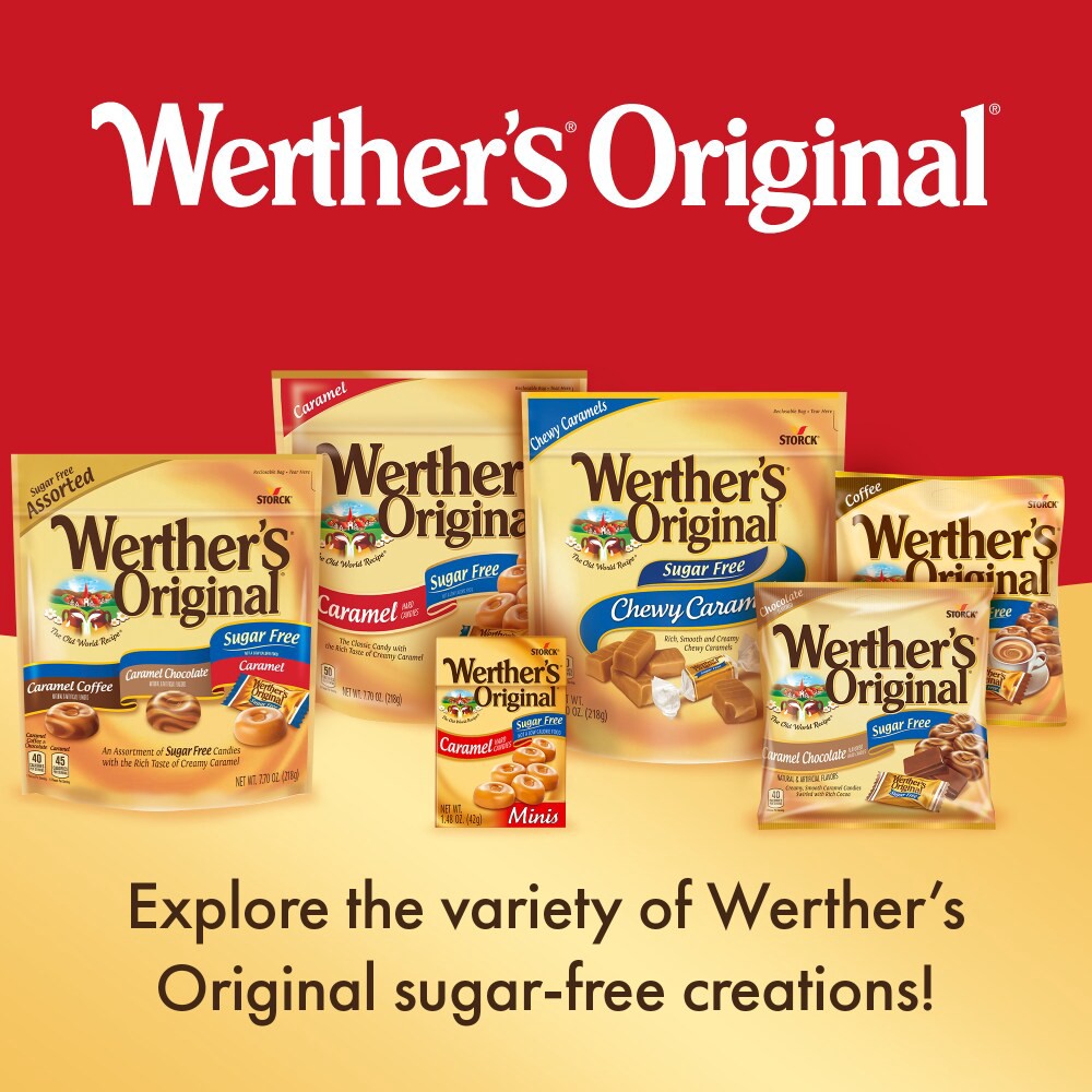 slide 2 of 6, Werther's Original Werthers Original Hard Sugar Free Caramel Candy, 7.7 Oz, 7.7 oz
