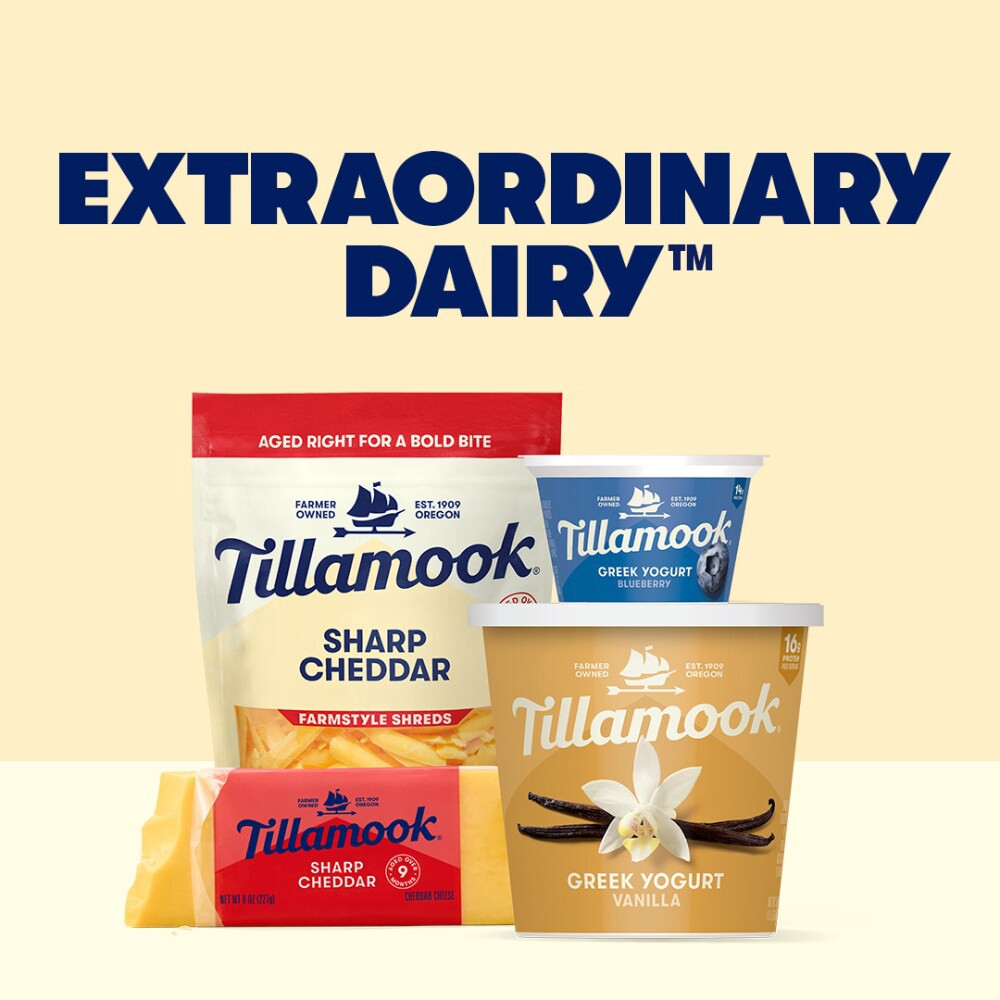 slide 2 of 6, Tillamook Plain Greek Yogurt 24 oz, 24 oz