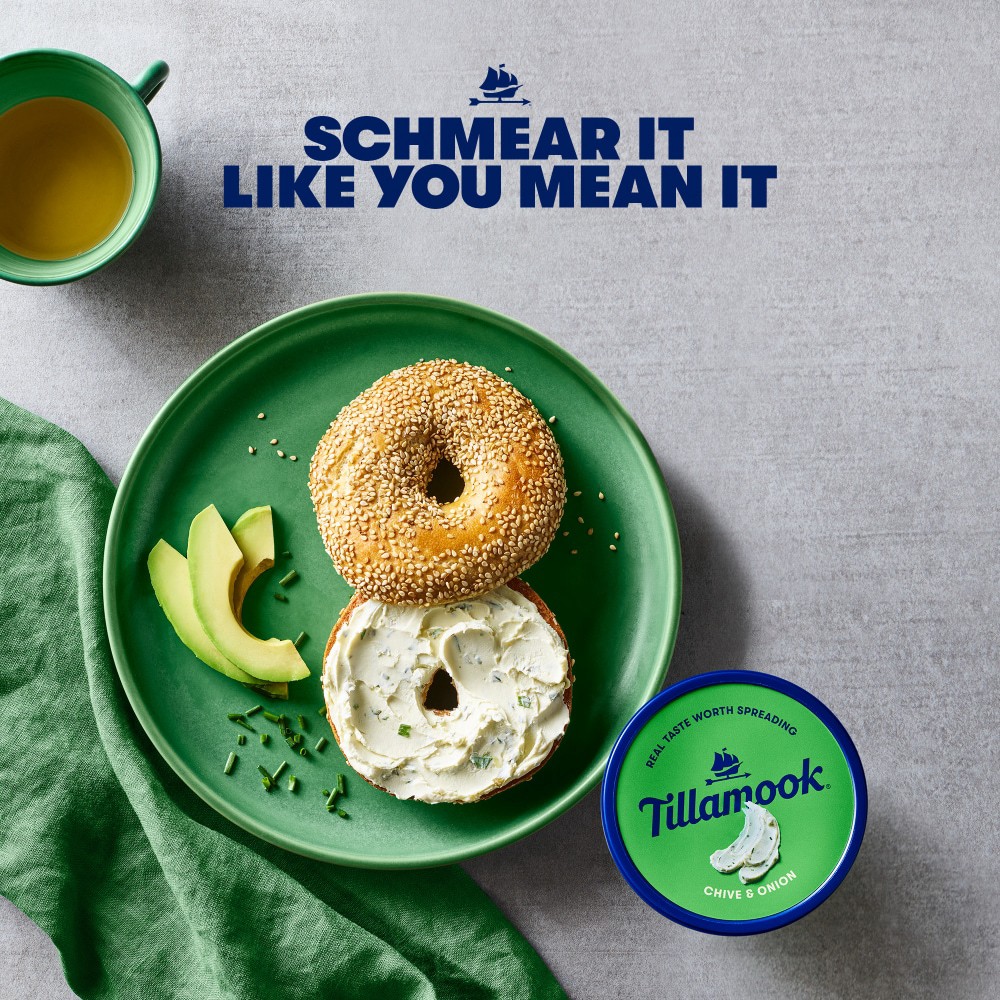slide 3 of 6, Tillamook Farmstyle Chive & Onion Cream Cheese Spread 7 oz, 7 oz