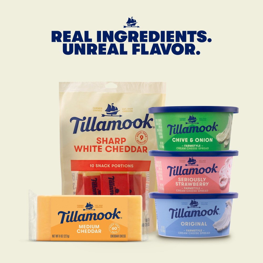 slide 4 of 6, Tillamook Farmstyle Chive & Onion Cream Cheese Spread 7 oz, 7 oz