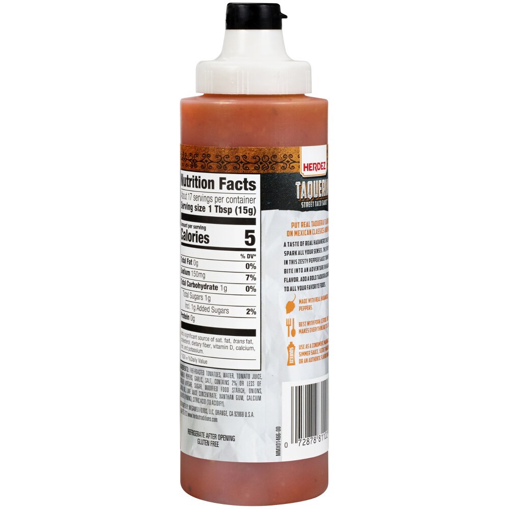slide 2 of 5, Herdez TAQUERIA STREET SAUCE Habanero Hot, 9 fl oz