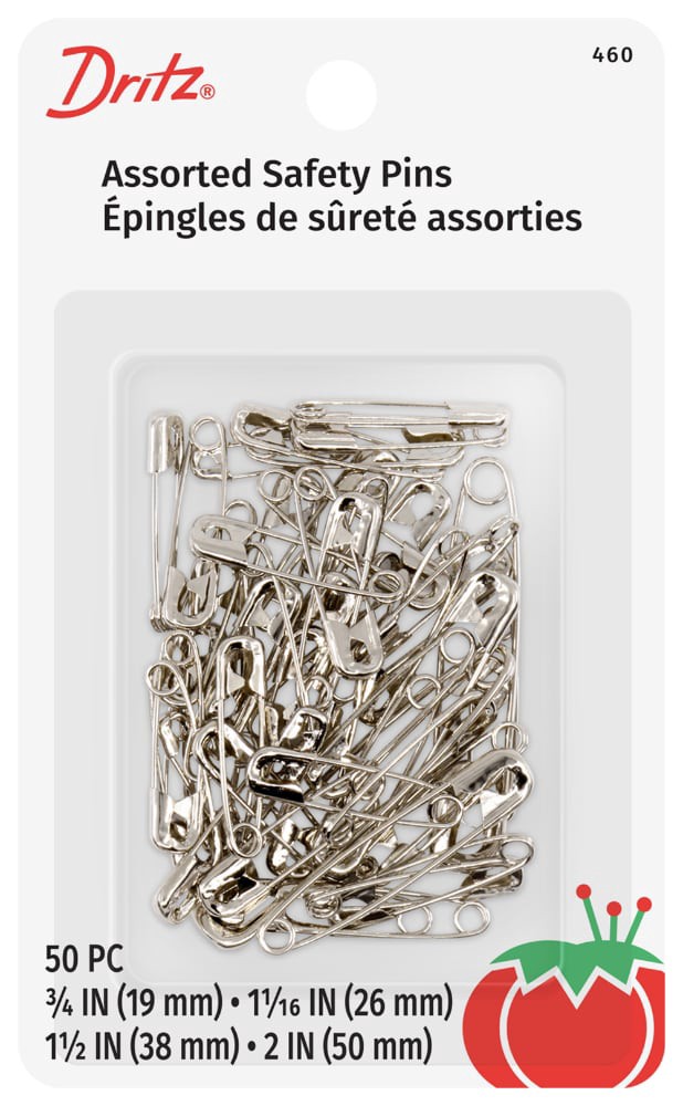 slide 3 of 3, Dritz Safety Pins Assorted, 1 ct
