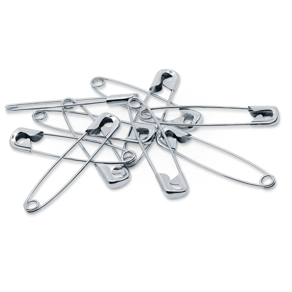 slide 2 of 3, Dritz® Nickel Safety Pins - 2", 150 ct