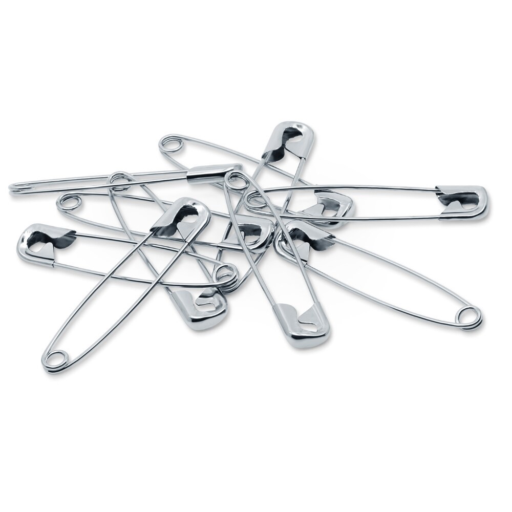 slide 3 of 3, Dritz® Nickel Safety Pins - 2", 150 ct