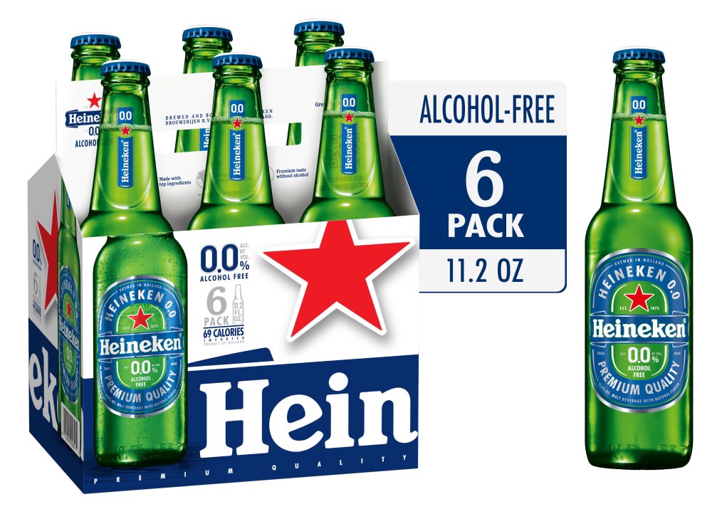 slide 3 of 3, Heineken 6 Pack Alcohol Free Beer 6 - 11.2 fl oz Bottles, 6 ct; 11.2 oz