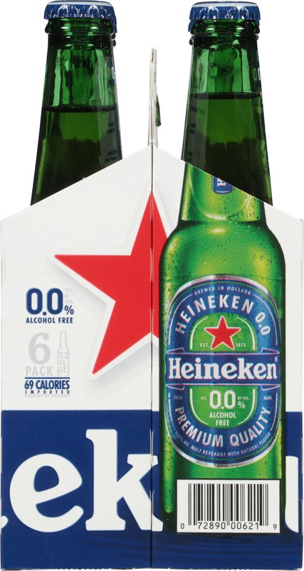 slide 3 of 5, Heineken 6 Pack Alcohol Free Beer 6 - 11.2 fl oz Bottles, 6 ct; 11.2 oz