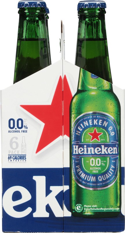 slide 4 of 5, Heineken 6 Pack Alcohol Free Beer 6 - 11.2 fl oz Bottles, 6 ct; 11.2 oz