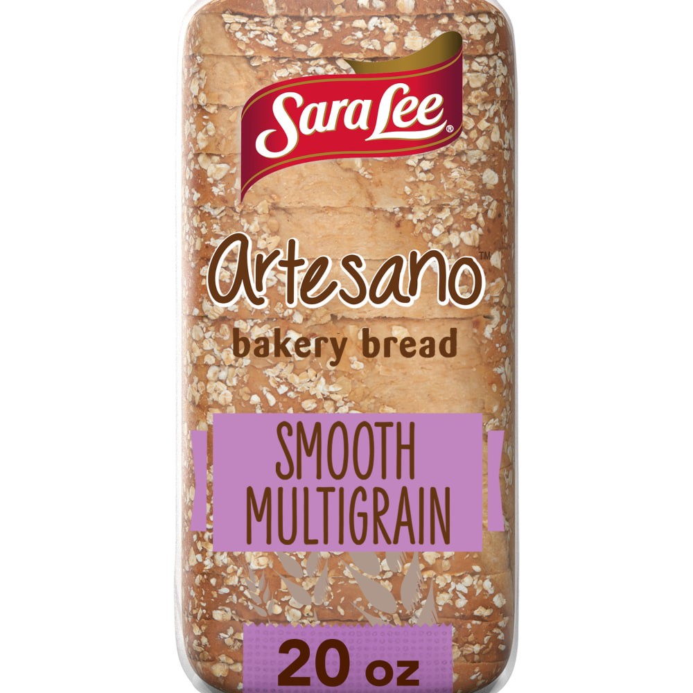 slide 2 of 6, Sara Lee Artesano Bakery Bread Smooth Multigrain Loaf Bread, 20 oz, 20 oz