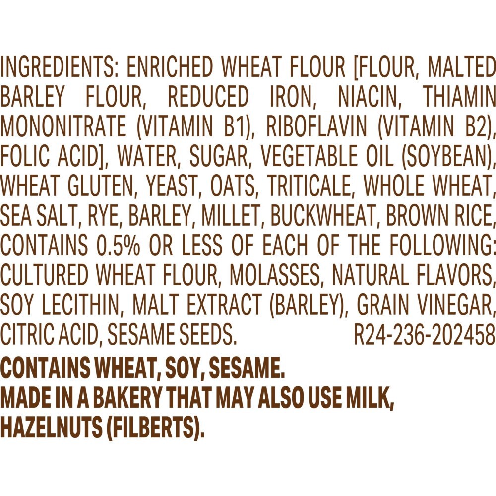 slide 6 of 6, Sara Lee Artesano Bakery Bread Smooth Multigrain Loaf Bread, 20 oz, 20 oz