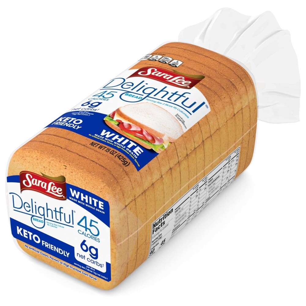 slide 4 of 5, Sara Lee Delightful White Bread, 15 oz, 15 oz