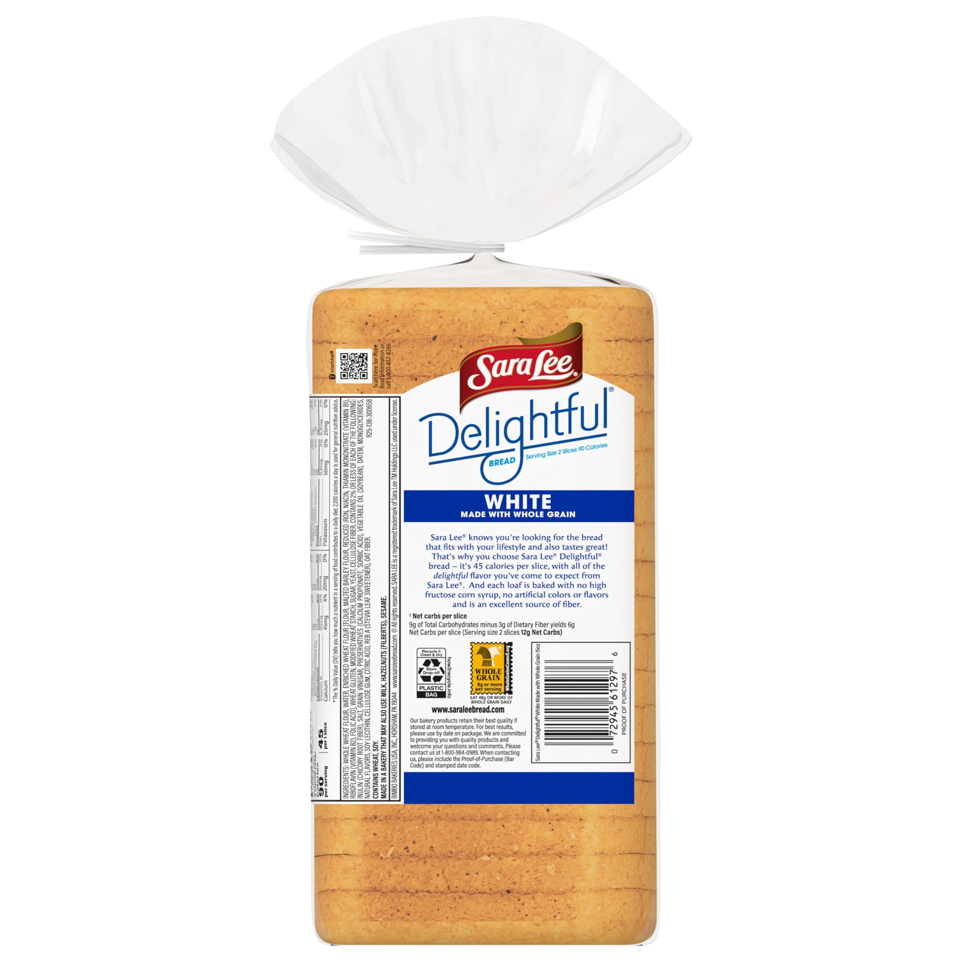 slide 2 of 5, Sara Lee Delightful White Bread, 15 oz, 15 oz