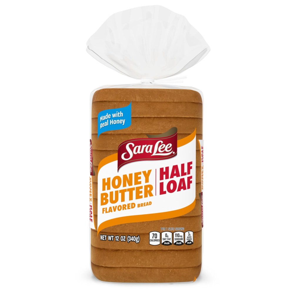 slide 5 of 5, Sara Lee Honey Butter Bread, Half Loaf, 12 oz, 12 oz