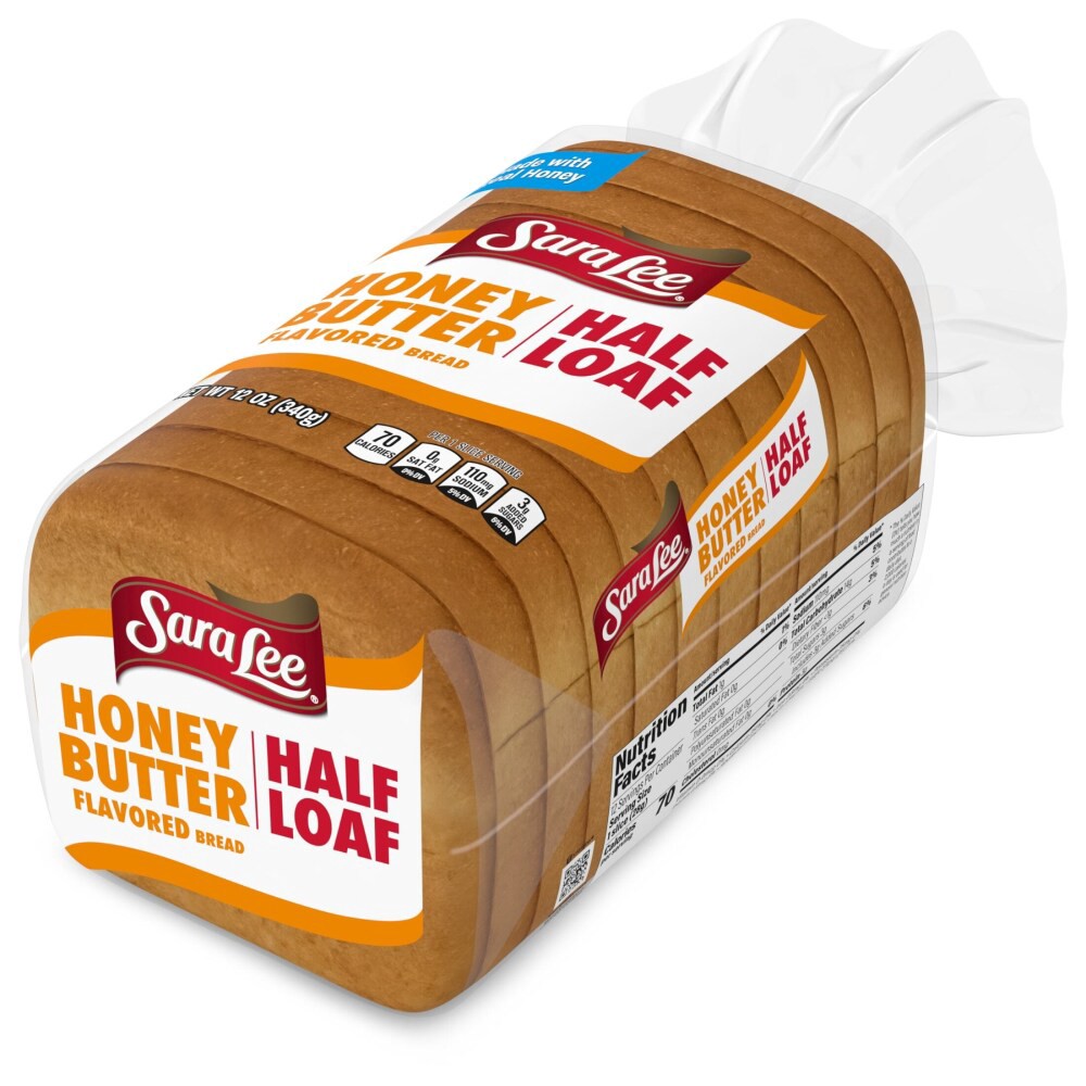 slide 4 of 5, Sara Lee Honey Butter Bread, Half Loaf, 12 oz, 12 oz