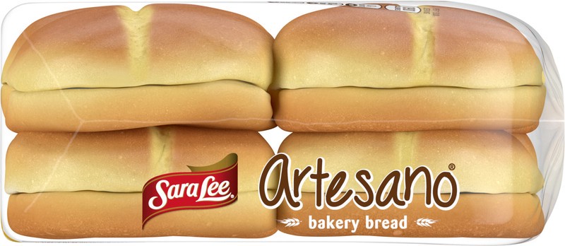 slide 2 of 5, Sara Lee Artesano Bakery Bread Hawaiian Bakery Buns, 8 count, 19 oz, 8 ct