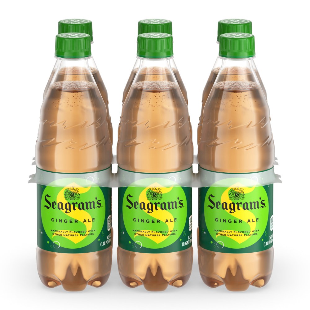 slide 4 of 5, Seagram's Seagrams Ginger Ale Bottles, 16.9 fl oz, 6 Pack, 6 ct; 16.9 fl oz