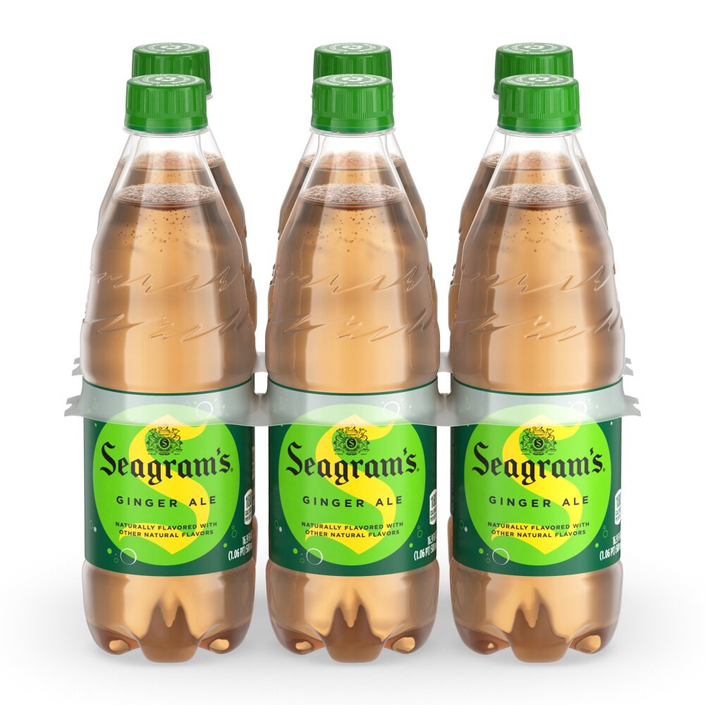 slide 4 of 5, Seagram's Seagrams Ginger Ale Bottles, 16.9 fl oz, 6 Pack, 6 ct; 16.9 fl oz
