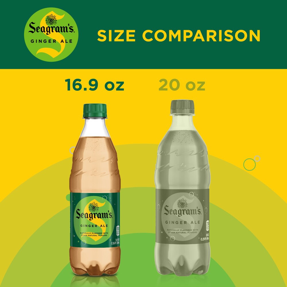 slide 2 of 5, Seagram's Seagrams Ginger Ale Bottles, 16.9 fl oz, 6 Pack, 6 ct; 16.9 fl oz