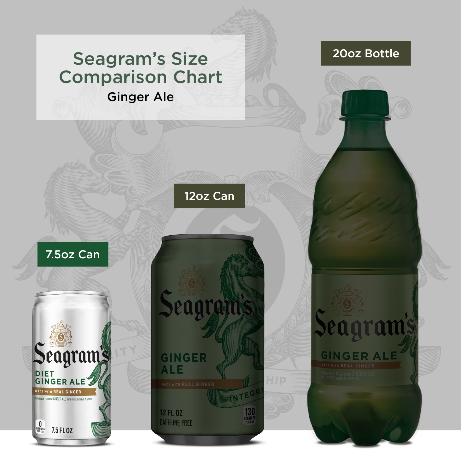 slide 12 of 12, Seagram's Diet Ginger Ale Soda, 6 ct; 7.5 fl oz