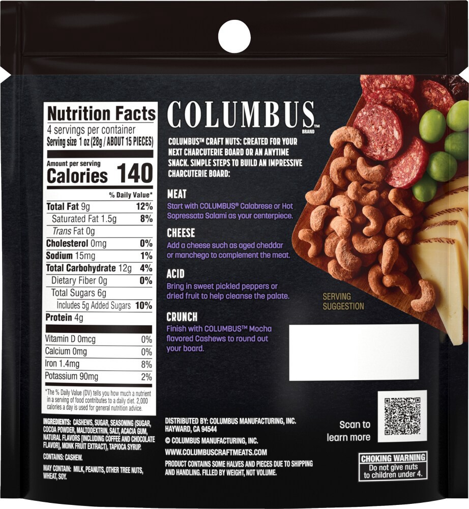 slide 2 of 2, COLUMBUS Cashew Mocha 4oz, 4 oz