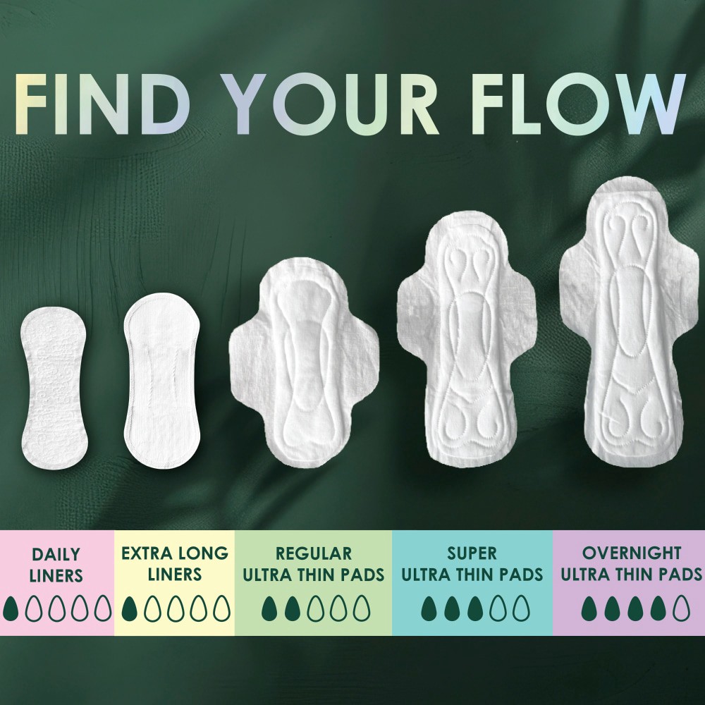 slide 2 of 6, L. Ultra Thin Pads - Regular/Normal Wing, 56 ct