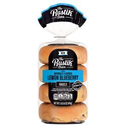 The Rustik Oven Lemon Blueberry Bagels, 4 ct / 16.8 oz