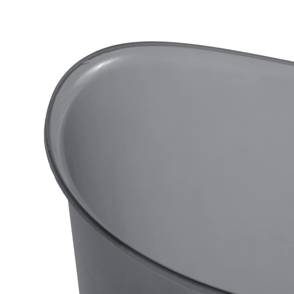 slide 2 of 6, Sterilite Oval Wastebasket - Gray, 3 gal