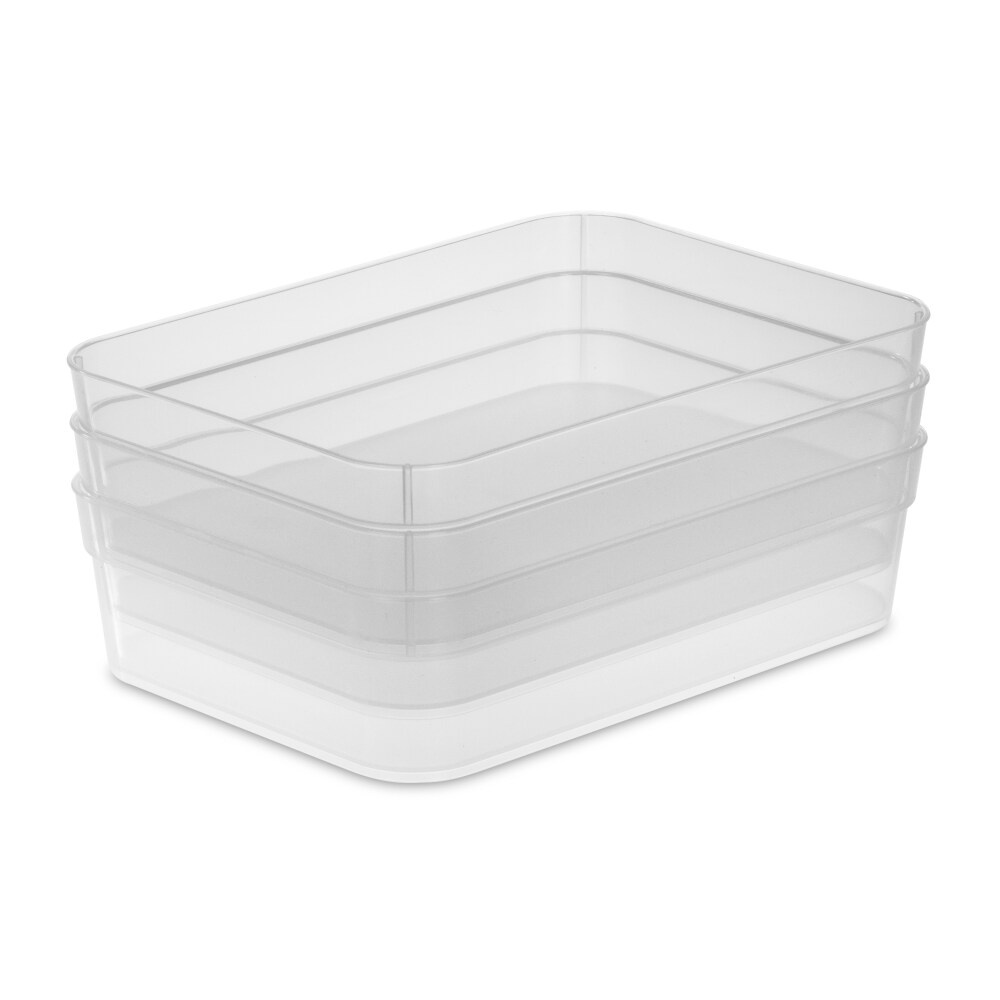 Sterilite Large Storage Trays 3 ct Shipt