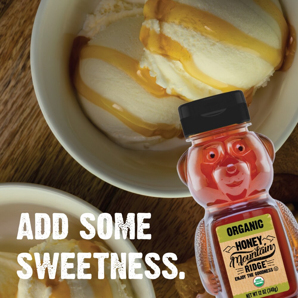 slide 6 of 6, Mountain Ridge® Organic Honey Bear, 12 oz