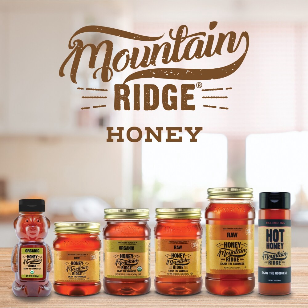 slide 3 of 6, Mountain Ridge® Organic Honey Bear, 12 oz