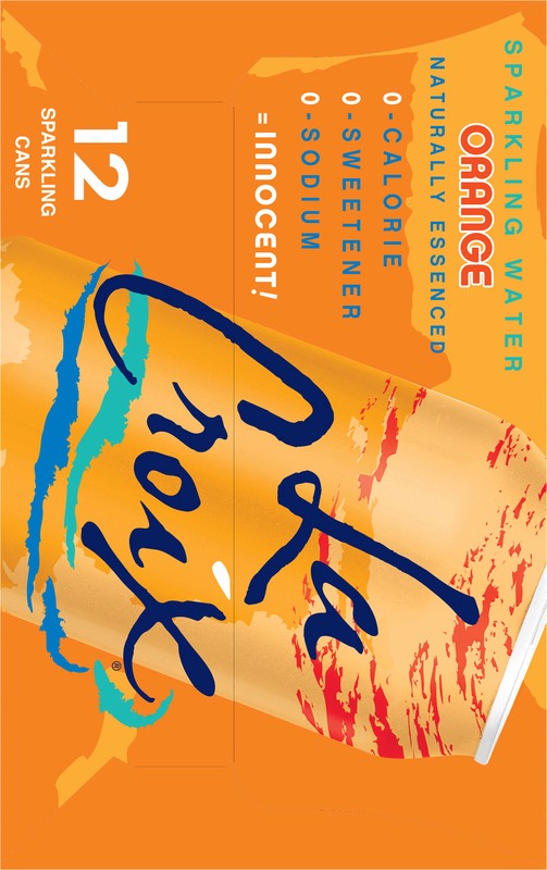 slide 2 of 4, LaCroix Sparkling Water, Orange, 12 ct
