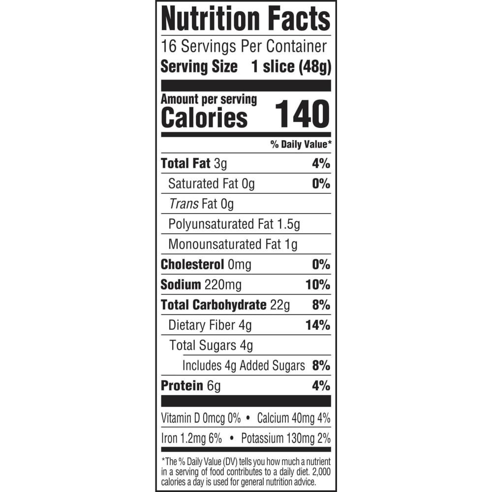 slide 4 of 5, BROWNBERRY Organic 22 Grains & Seeds Bread, 27.0 oz