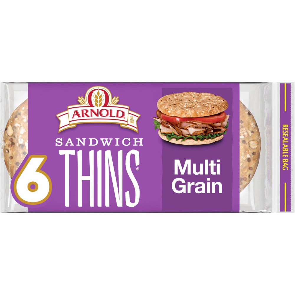 slide 3 of 5, Arnold Multigrain Rolls, 6 count, 12 oz, 6 ct