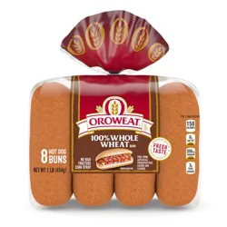 Oroweat 100% Whole Wheat Hot Dog Buns