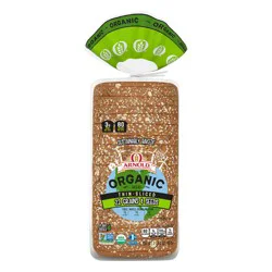 Arnold Organic 22 Whole Grains & Seeds Bread, 20 oz, Thin Sliced Multigrain Bread, Bag