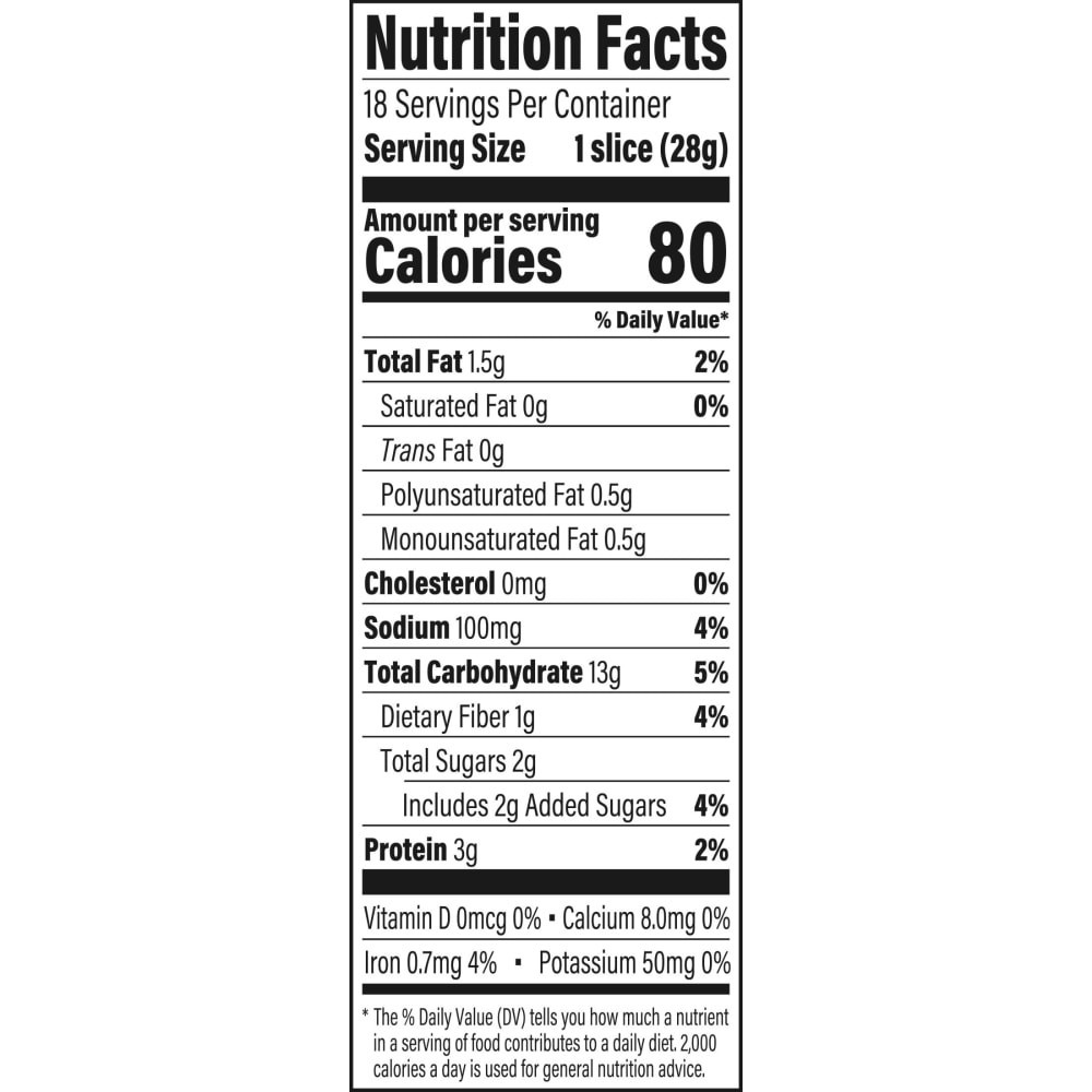 slide 3 of 5, Brownberry Whole Grains Small Slice Oatnut, 18 oz