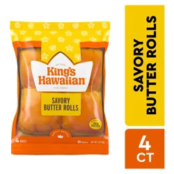 King's Hawaiian Savory Butter Rolls, 4 Ct, 4 oz