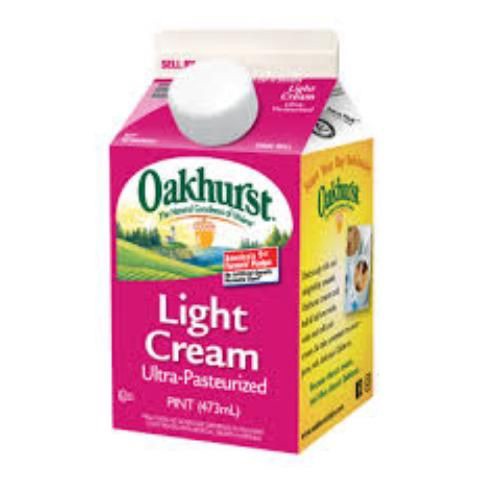 slide 1 of 1, Oakhurst Lite Creamer Pt, 16 oz