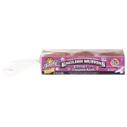 Food for Life Flourless Sprouted Whole Grain Fork-Split Cinnamon Raisin English Muffins 6 Each